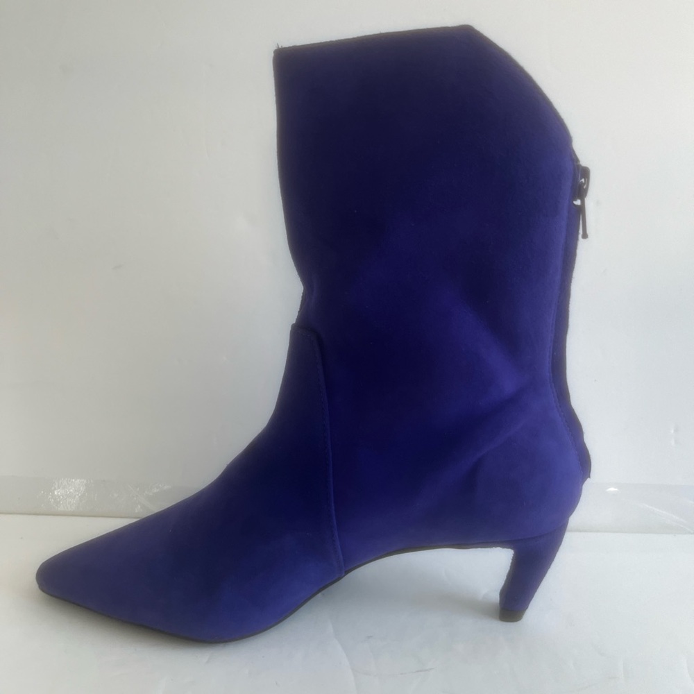 Vince Camuto Women Quindele Purple Suede Mid Shaft Kitten Heel Boot Size 6 NWT - Picture 8 of 10